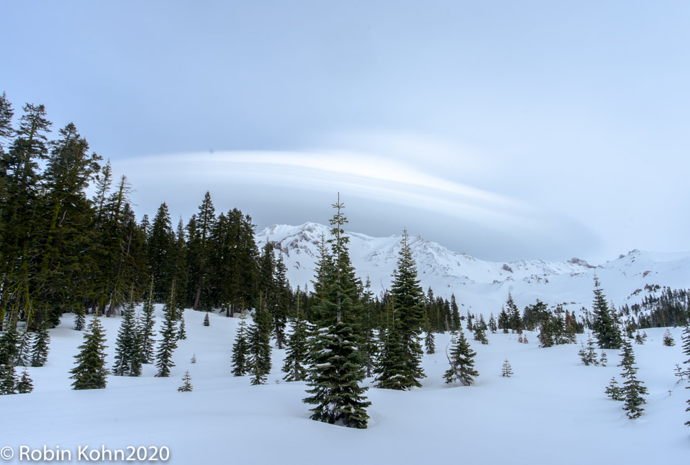 Mt. Shasta, Mount Shasta, Lenticular Cloud, Snow